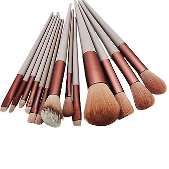 13pcs Essentials Makeup Brushes Set Portable Polished Handle Cosmetic Concealers Brushes Cosmetic Tools Accessories