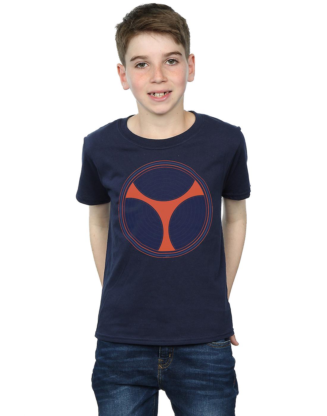 Marvel Boys Black Widow Movie Taskmaster Distressed Shield T-Shirt