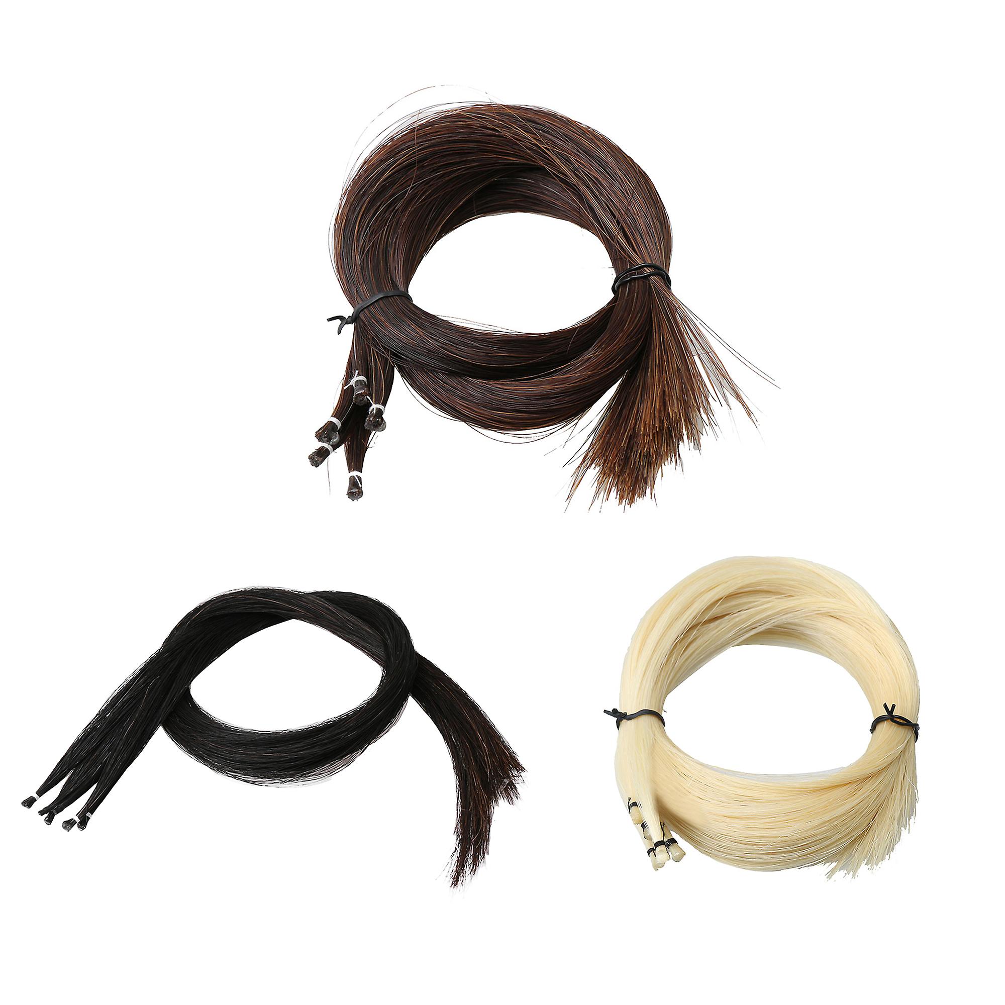15 PCS 83CM Natural Great Bounce Violin Bow Hair for Professional Player