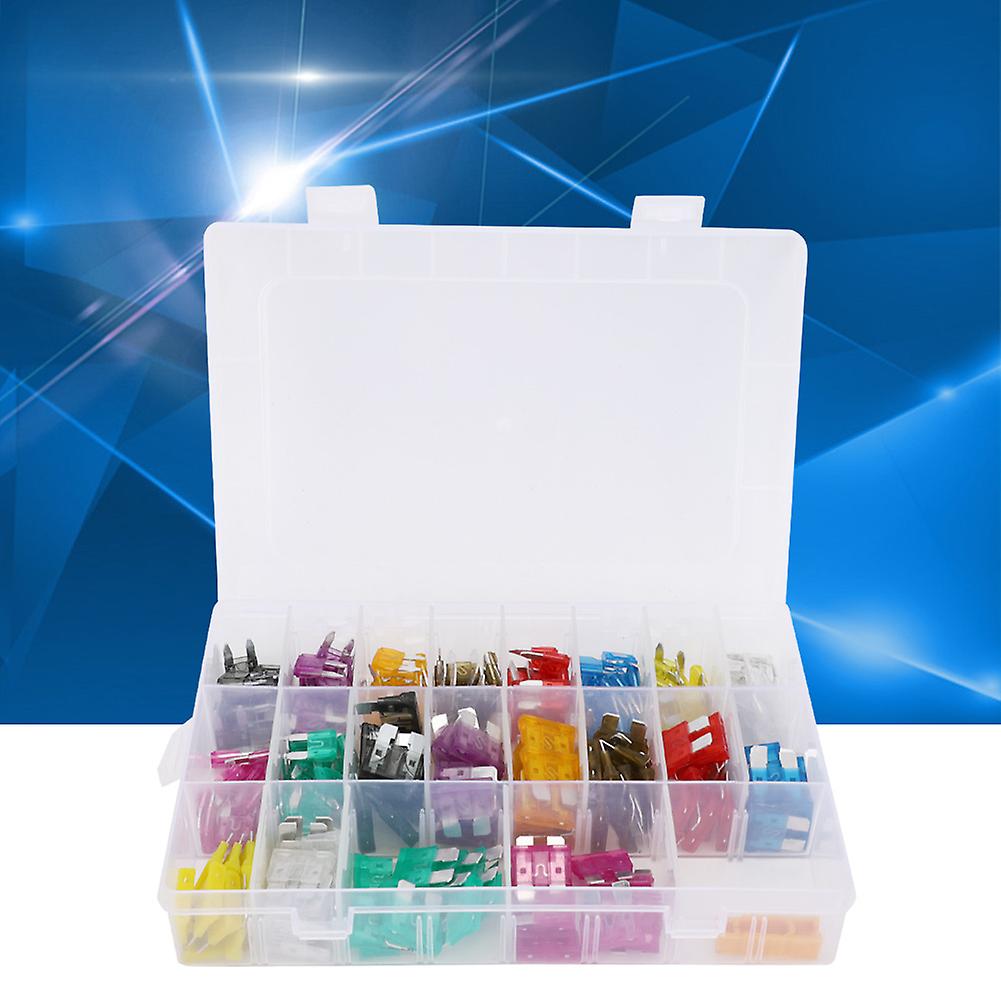 220Pcs Medium Small Blade Fuses 2-35A Fast Blow Auto Reset Kit