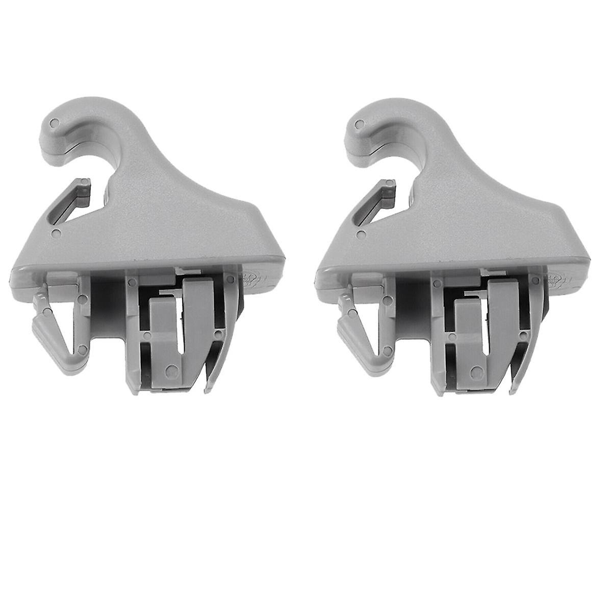 2Pcs Gray Sun Visor Hook Holder Clip MR779704 MR779705 for Montero MK3 2000-2006 Sunvisor Hanger Ho