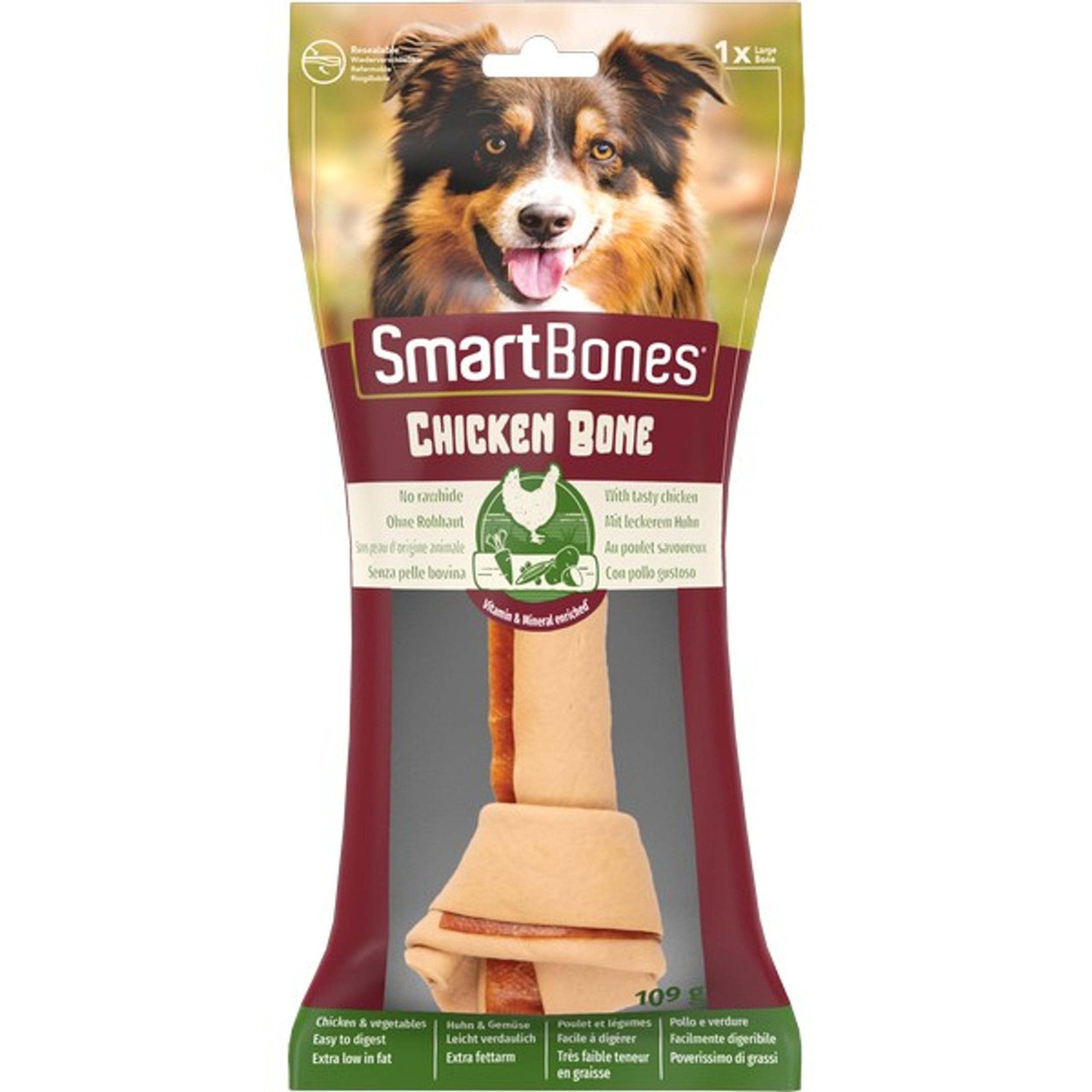 SmartBones Chicken Large Bone Dog Treats (1Pk)