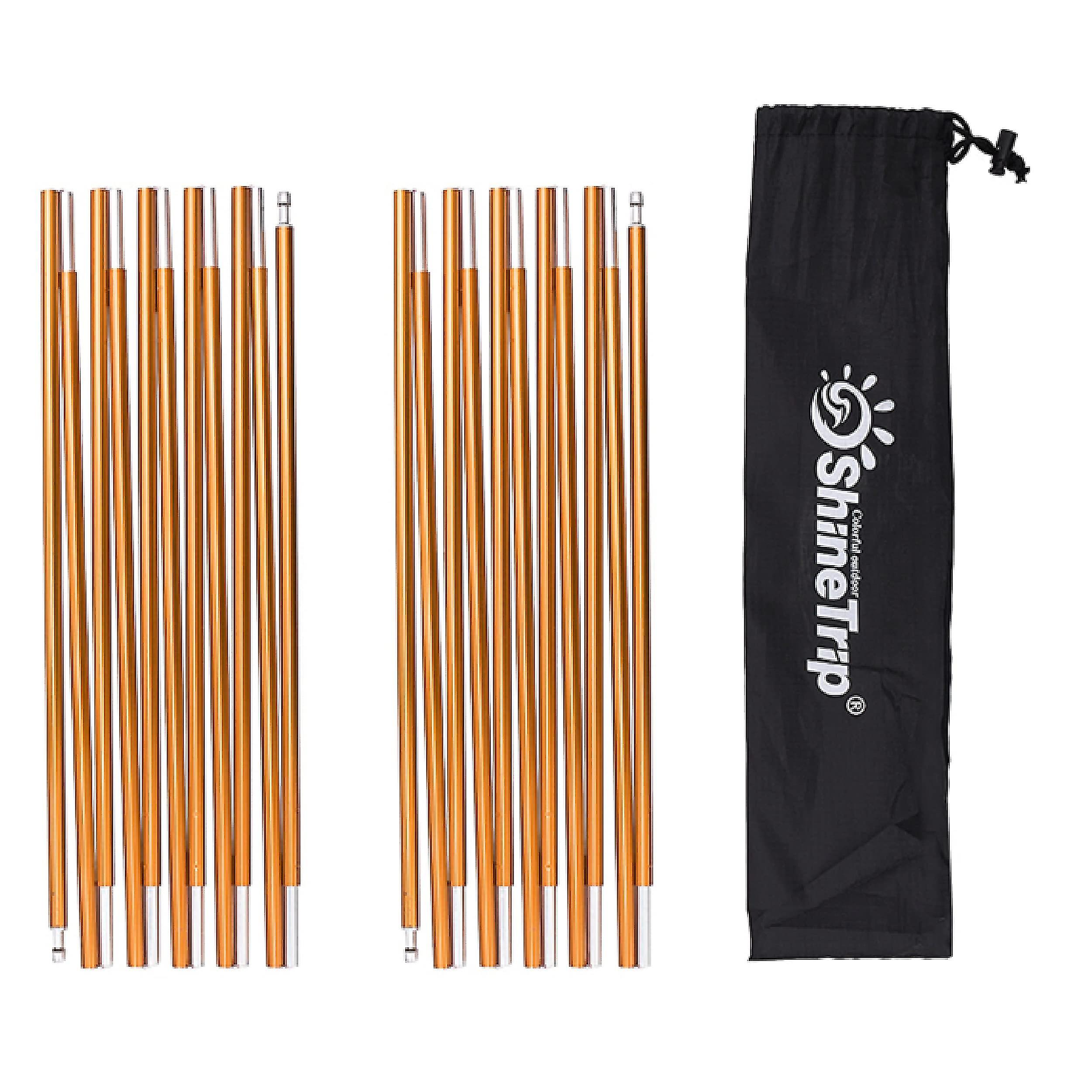 Set di riparazione del palo della tenda - Pali telescopici in alluminio, pali di ricambio Accessori regolabili per l'escursionismo in campeggio in tenda