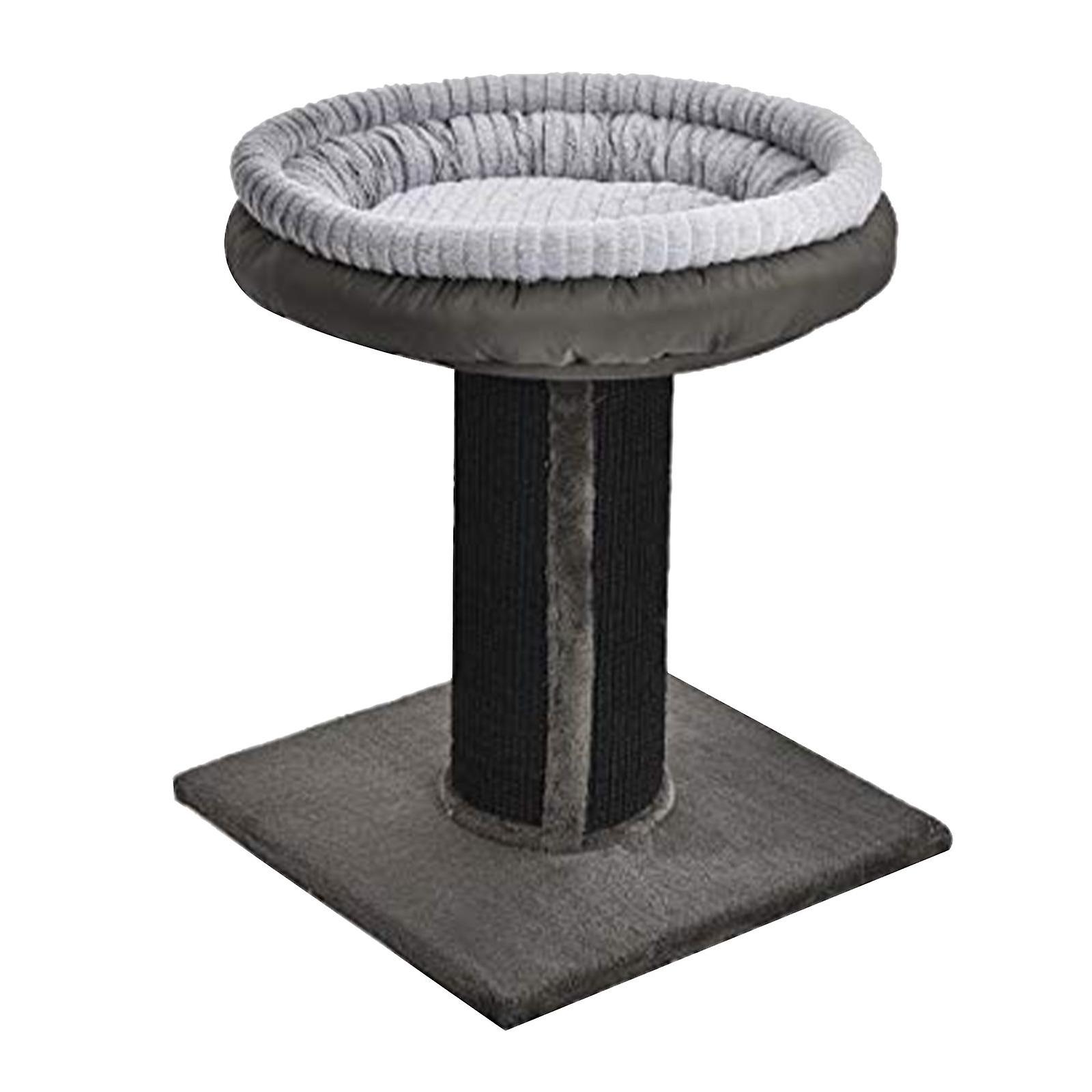 Cat Scratch Post with Platform Bed, Furniture Protection, Cat Bed with Scratching Post for Indoor Cats Kitties