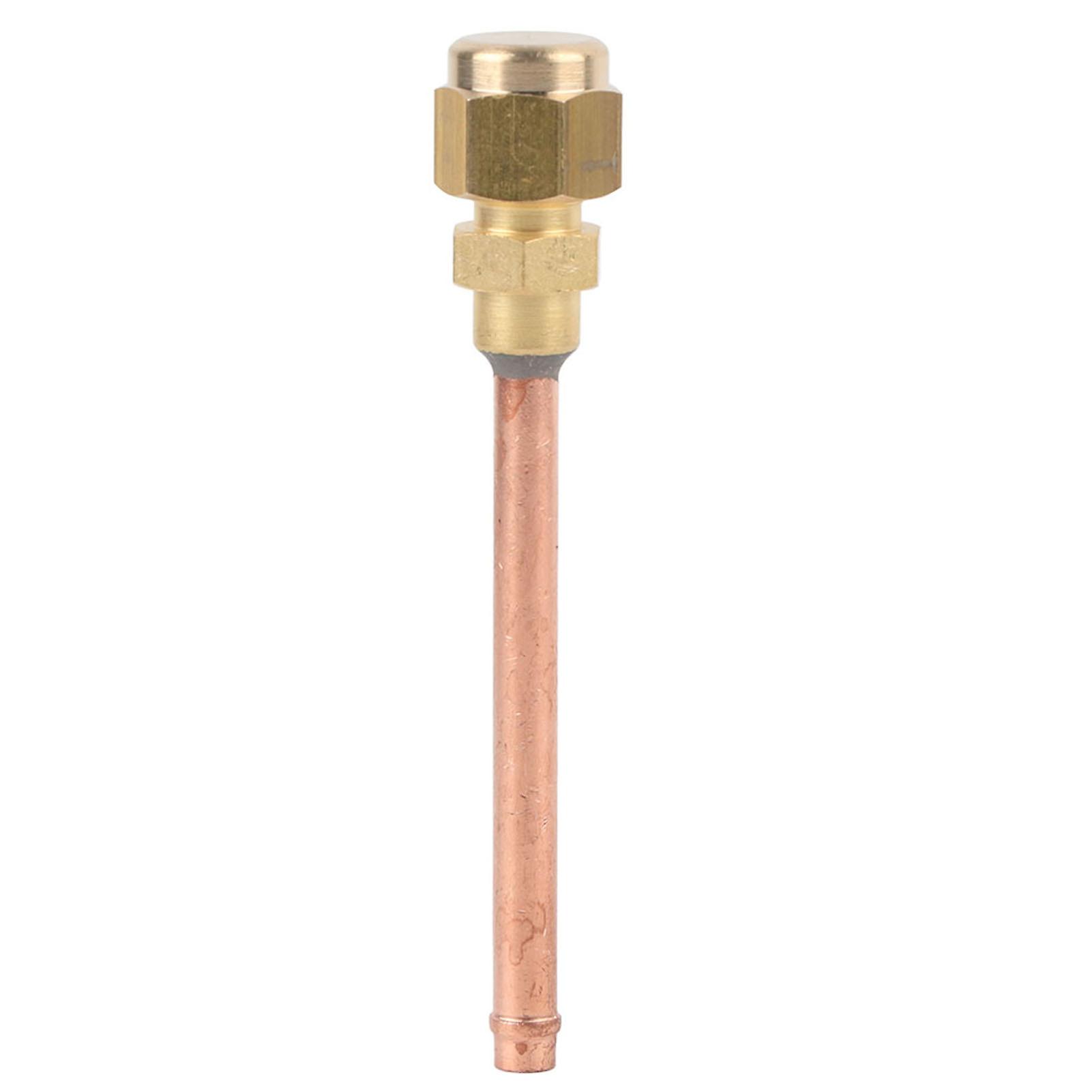 Service Valve Brass Service Valve Welding Connection Manual Driving Mode Single Direction Access Valve(R410) 5ZHRM
