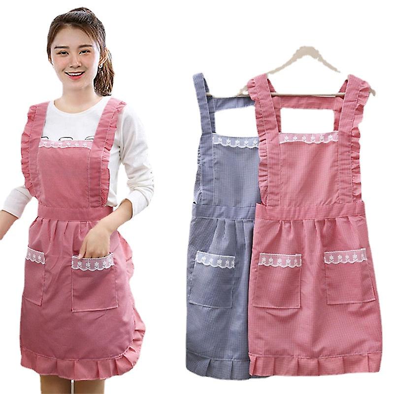 Kitchen Cooking Apron Chef Women Men Apron Fashion Double Layer Stain-resistant And Oil-proof