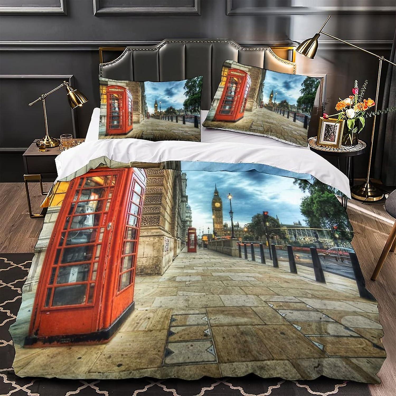 3D Color Phone Booth 1003 Assaf Frank Bedding Bed Pillowcases Quilt