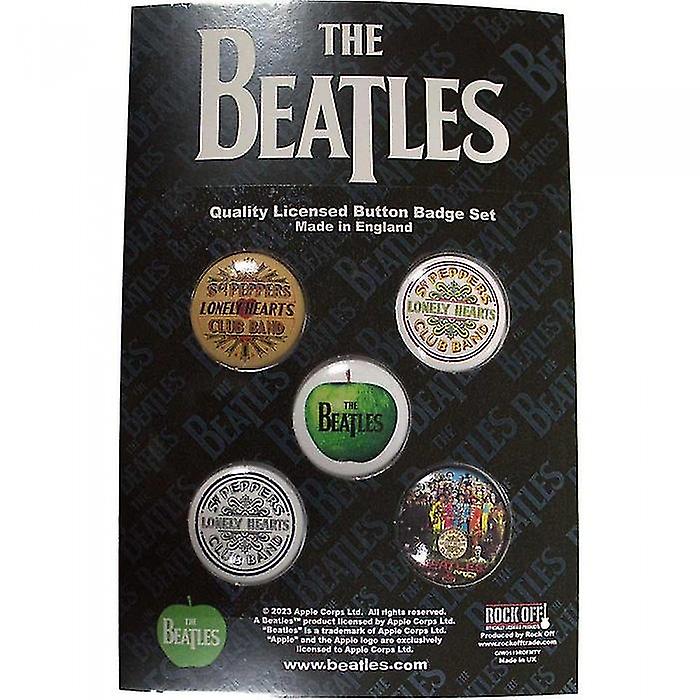 The Beatles Sgt Pepper Badge (Pack of 5)