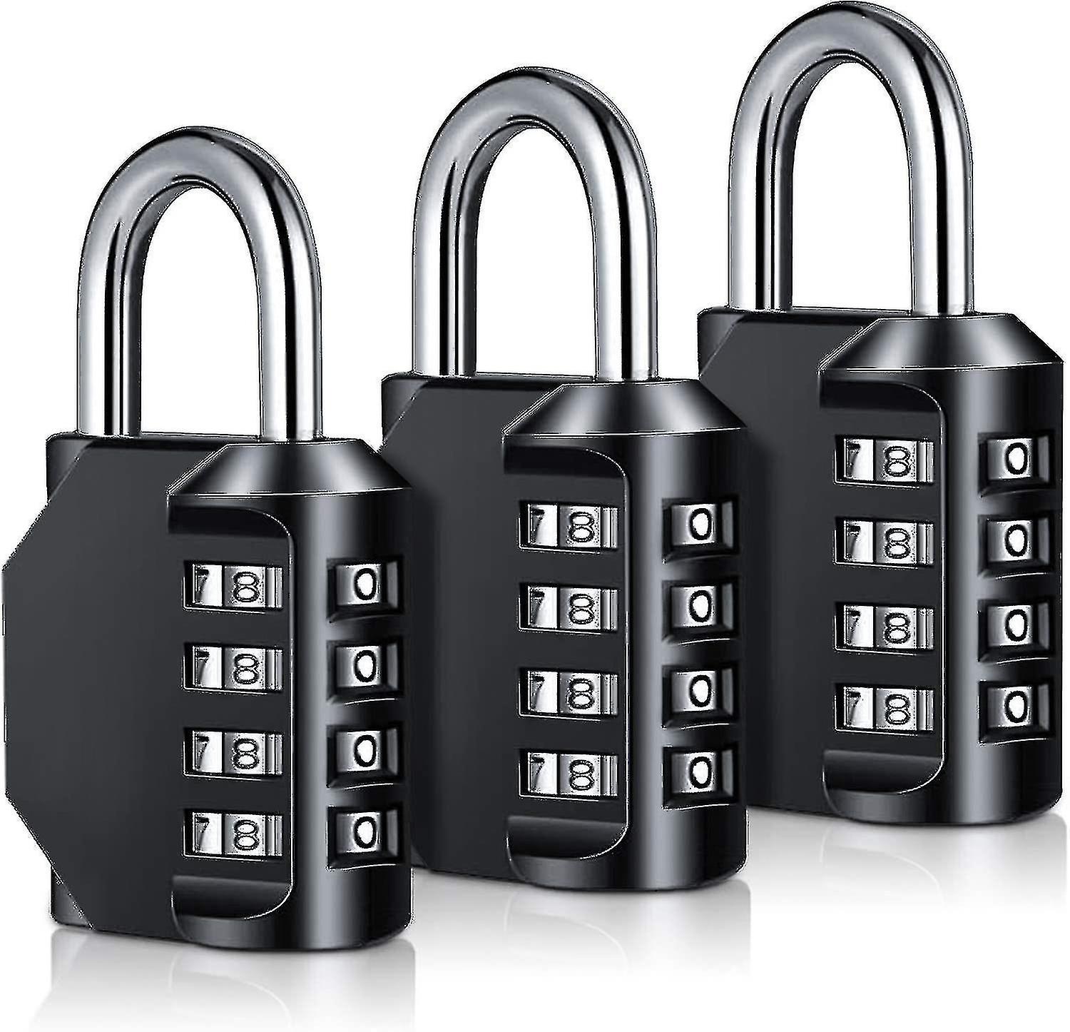 Combination Padlock Heavy Duty Lock - 4 Position Weatherproof Combination Lock