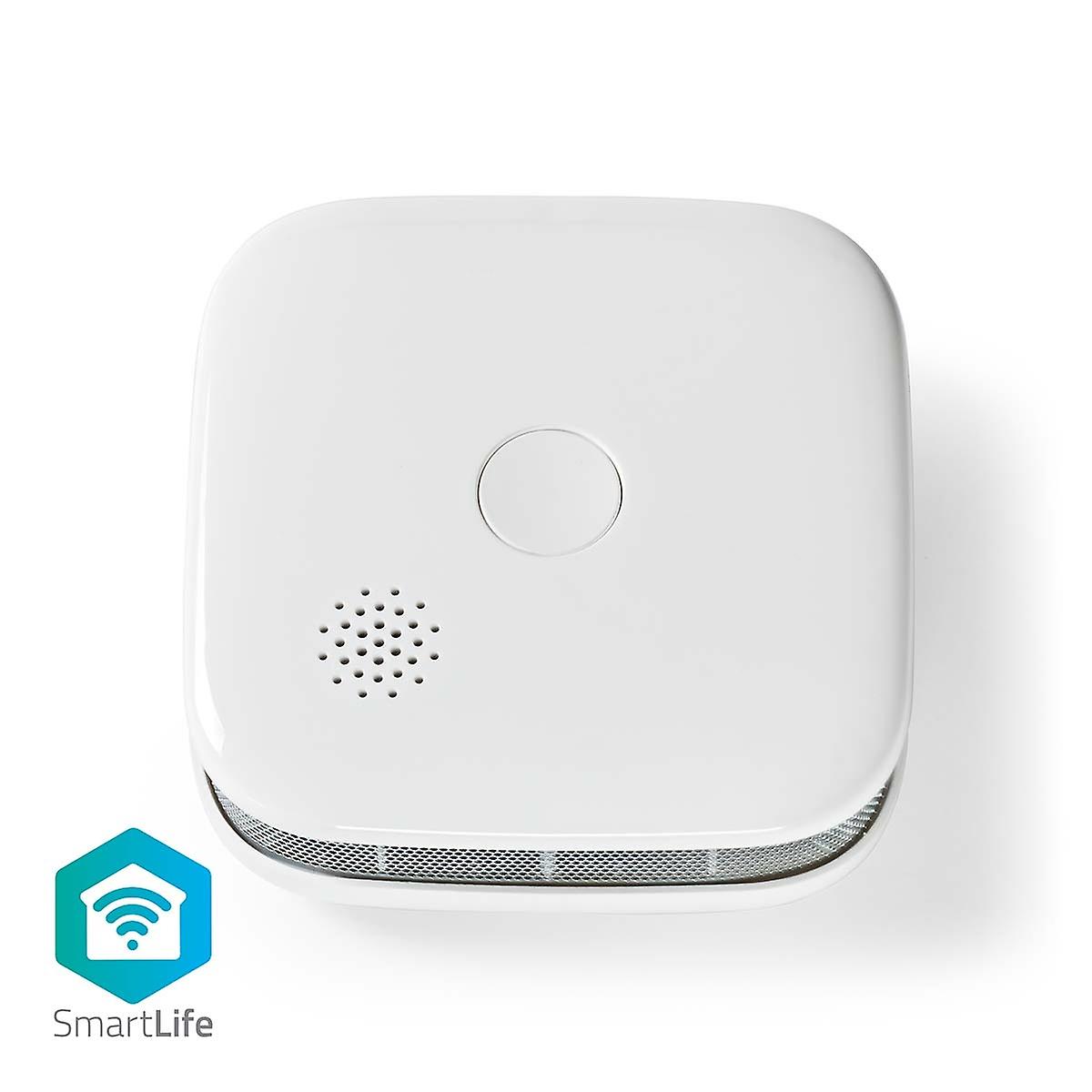 SmartLife Smoke Detector | Wi-Fi | Battery Powered | Donor Life Cycle: 10 Years | EN 14604 | Max. battery life: