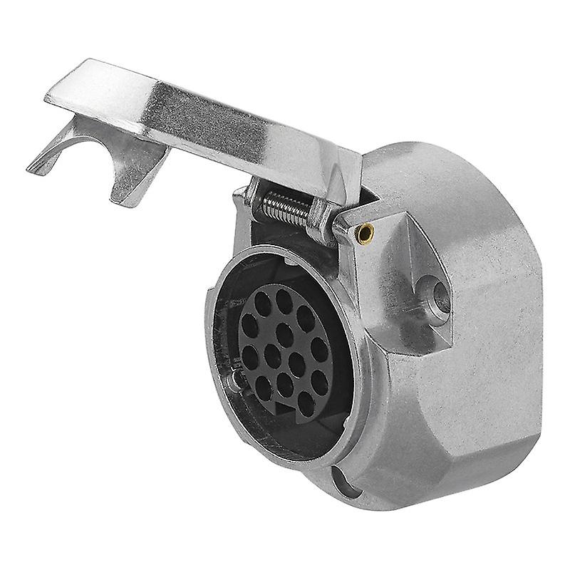 Stopcontact 13-polig metaal type Jaeger