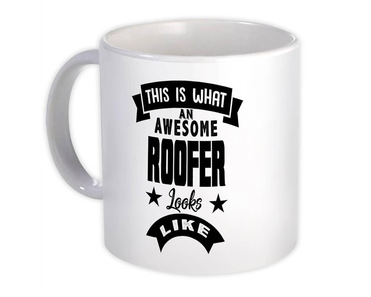 ギフトマグカップ:これは素晴らしい屋根が仕事のように見えるものです