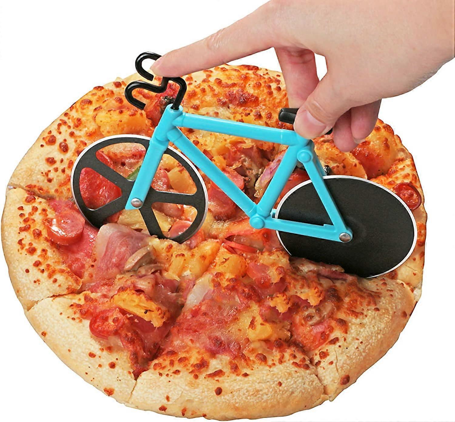 Bicycle Pizza Cutter (Sky Blue, 19cm*12cm)