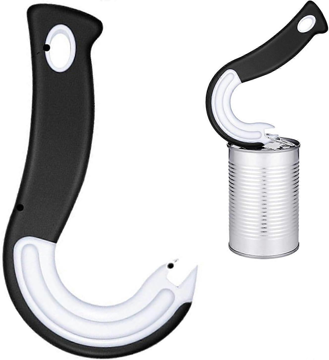 Ring Pull Can Opener, Tin Openers, Locking Rings Opener Opens Cans, Ergonomic Deisgn, Controlled Pull, Opens Cans with Ease