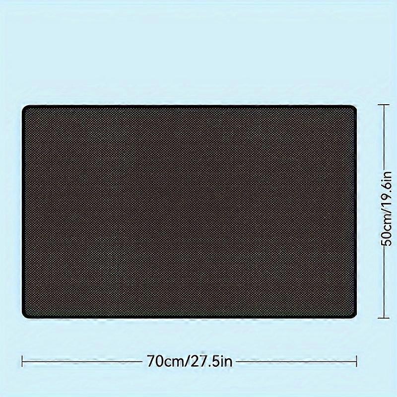 Heavy-Duty Black Mesh Car Sunshade Curtains - Thick, Encrypted For Uv Protection & Heat Insulation