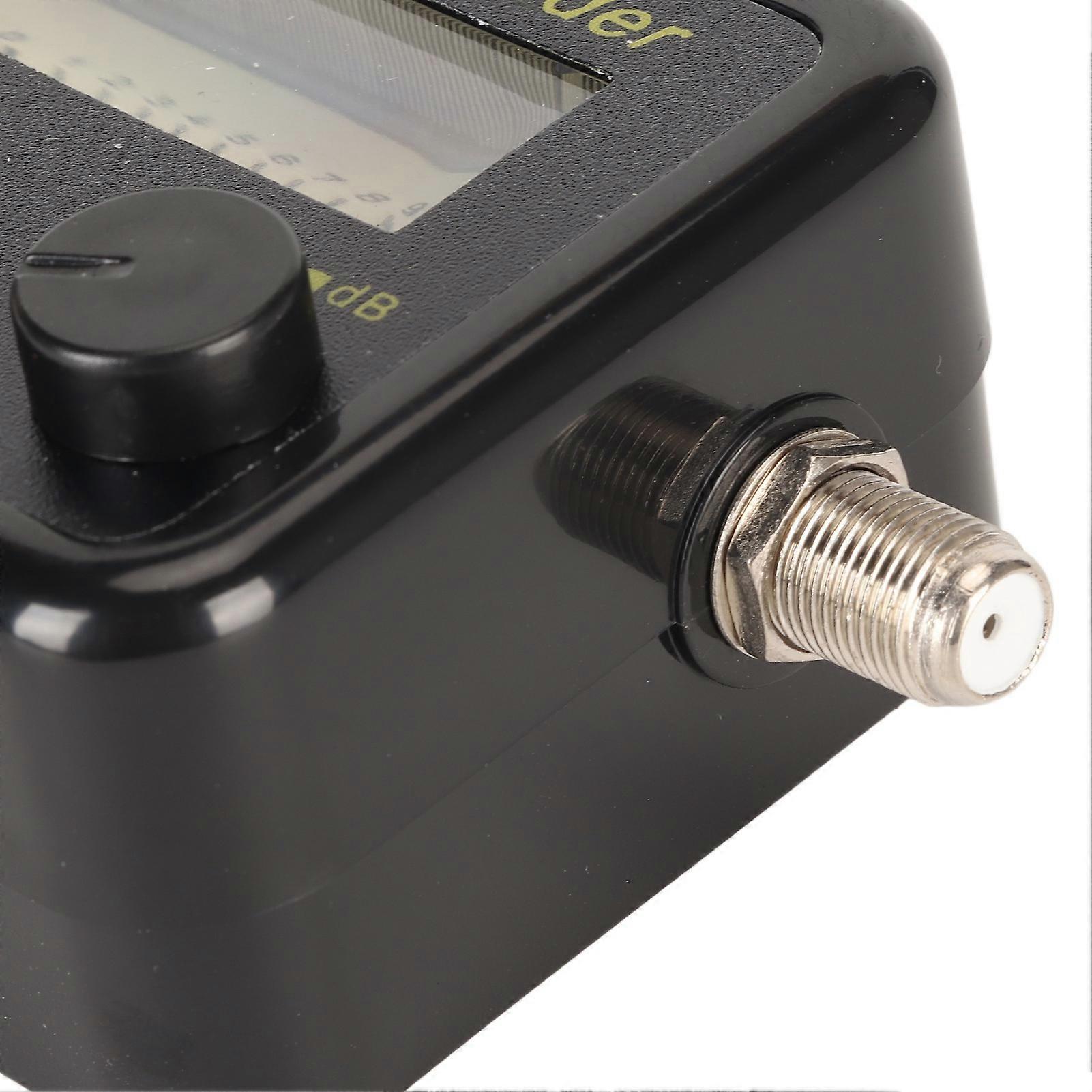SAT Finder Portable Tuned C Ku Band DB Level Control Digital Satellite Finder with LNB to REC Connector for Detection