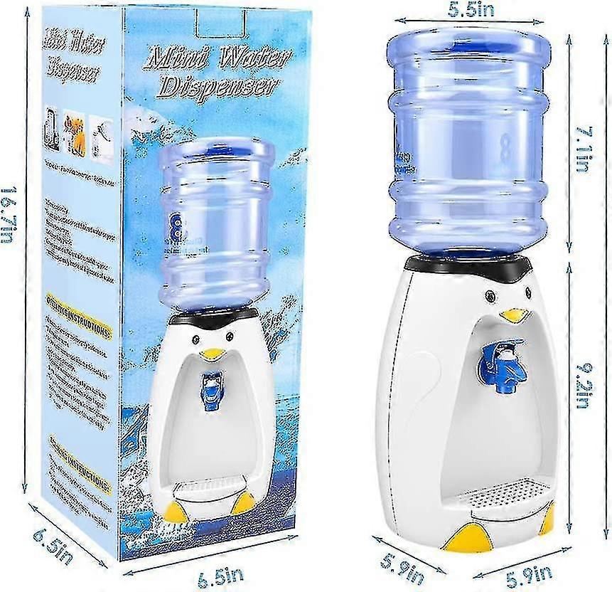 2.5l מיני חמוד פינגווין מתקן מים עם מים דלי משקה 8 כוסות מים עבור סטודנטים מעונות משרד הבית מתנה