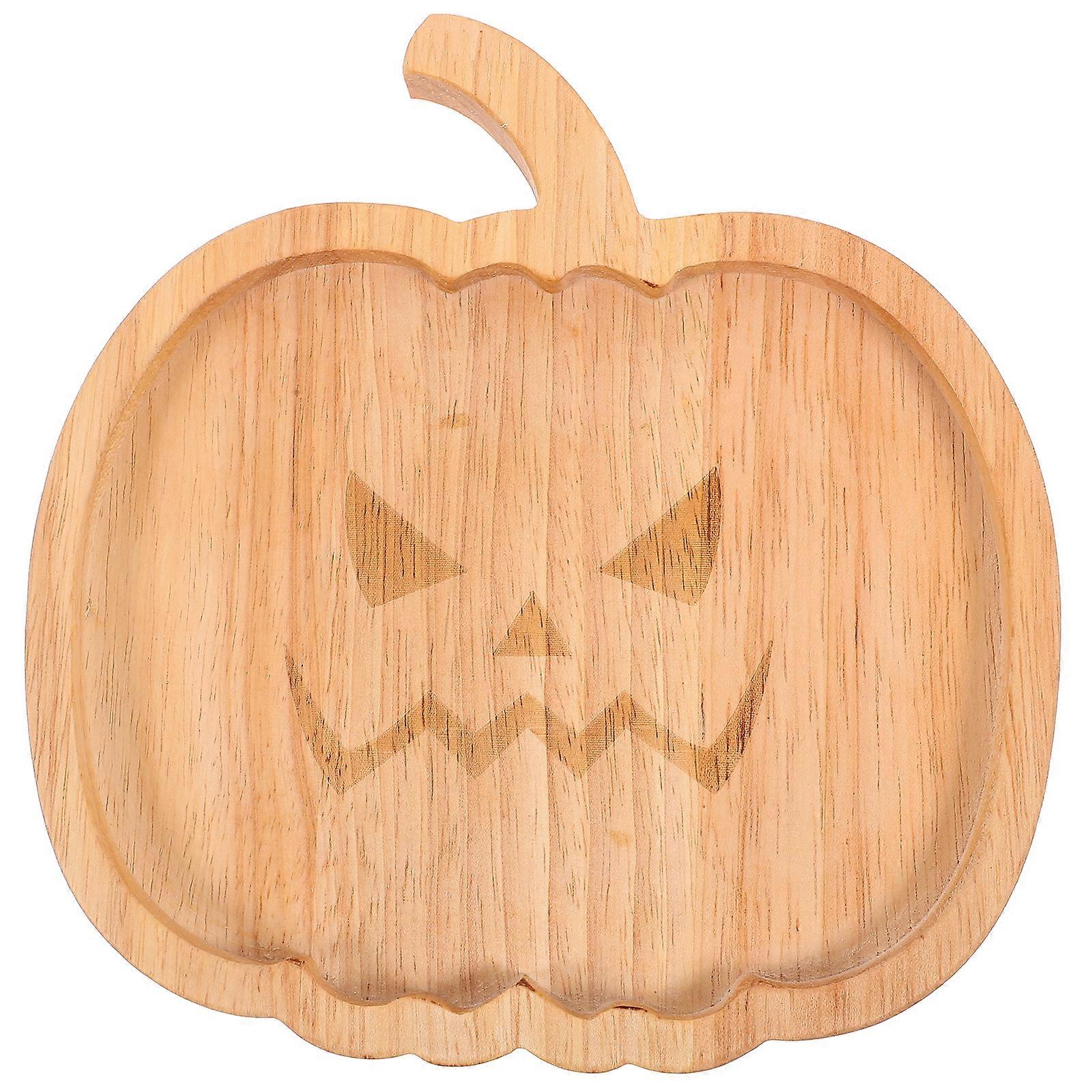 Halloween Snack Plate Pumpkin Shaped Snack Platter Biscuits Severing Plate