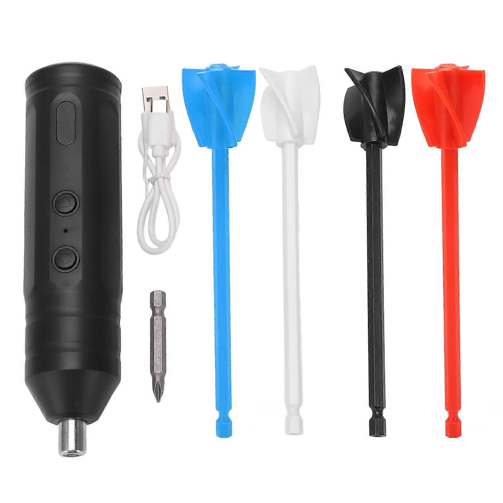Epoxy Resin Mixer Rechargeable Powerful Slow Motor Handheld Electric Resin Stirrer with 4PCS Replacement Rod 4 Colors YEMAA
