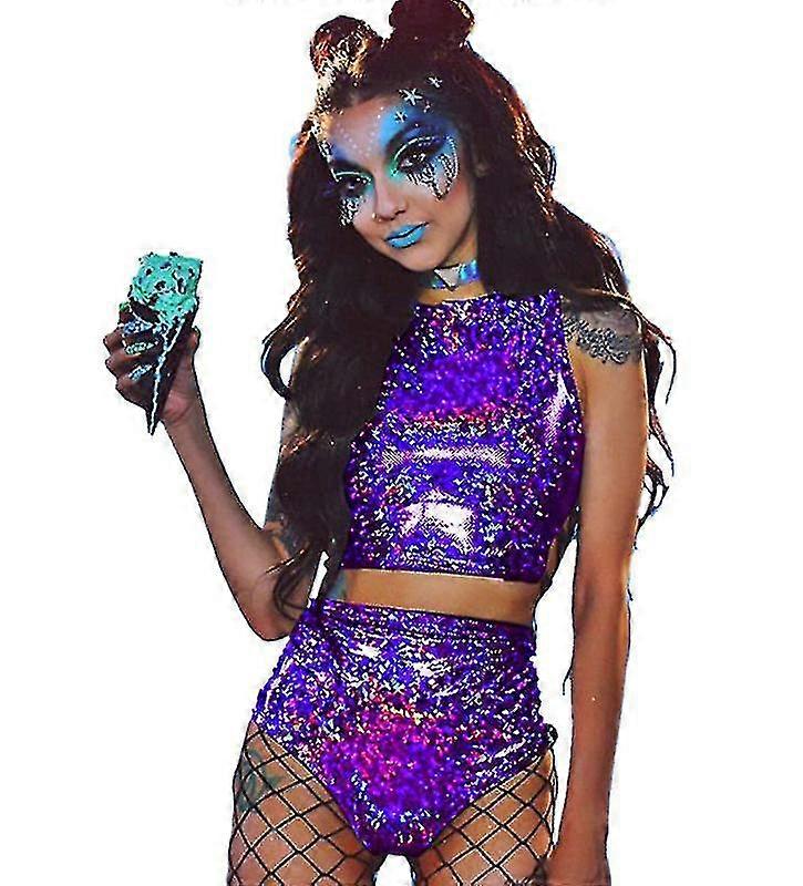 المرأة الهذيان الثلاثية الأبعاد بوديت، 2 قطعة الفضة المعدنية لنادي حزب الرقص