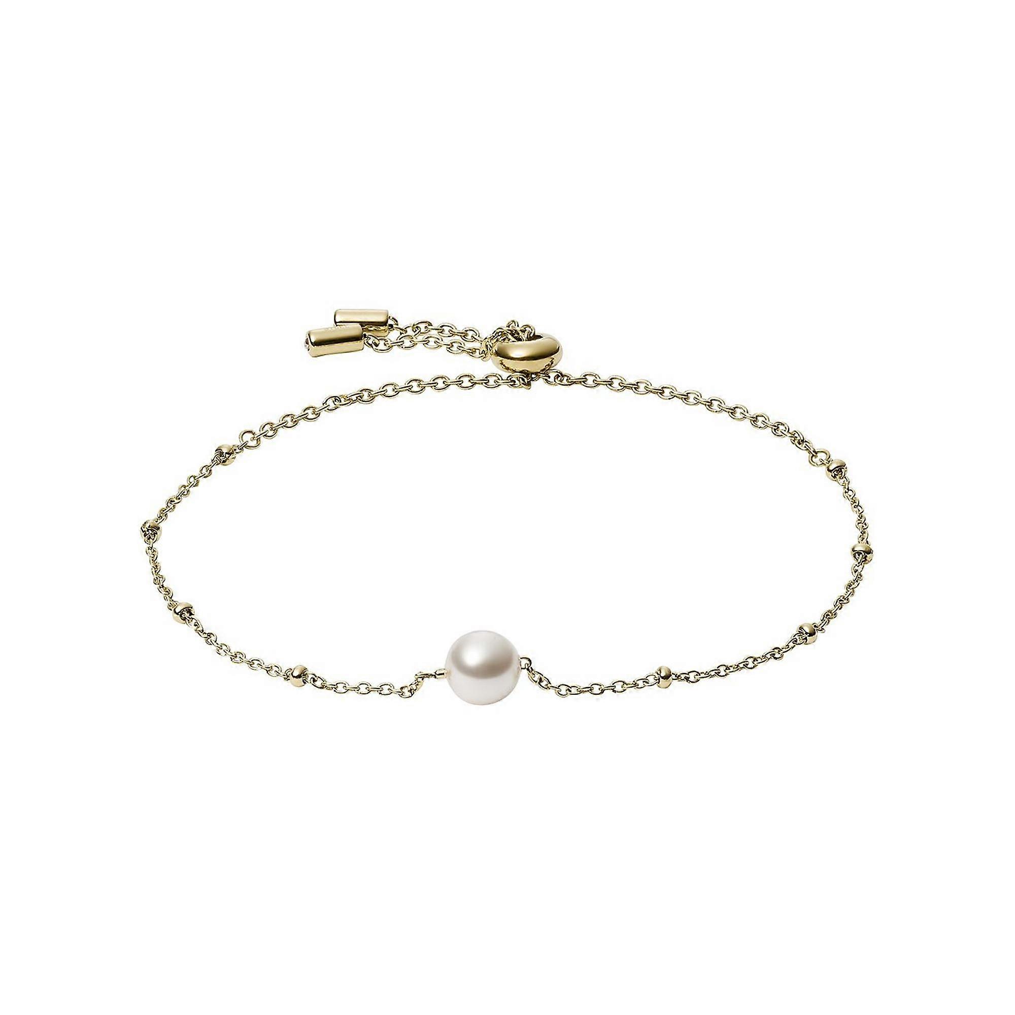 Fossil Women's Bracelet Bracelet Stainless Steel Gold Pearl JF03208710