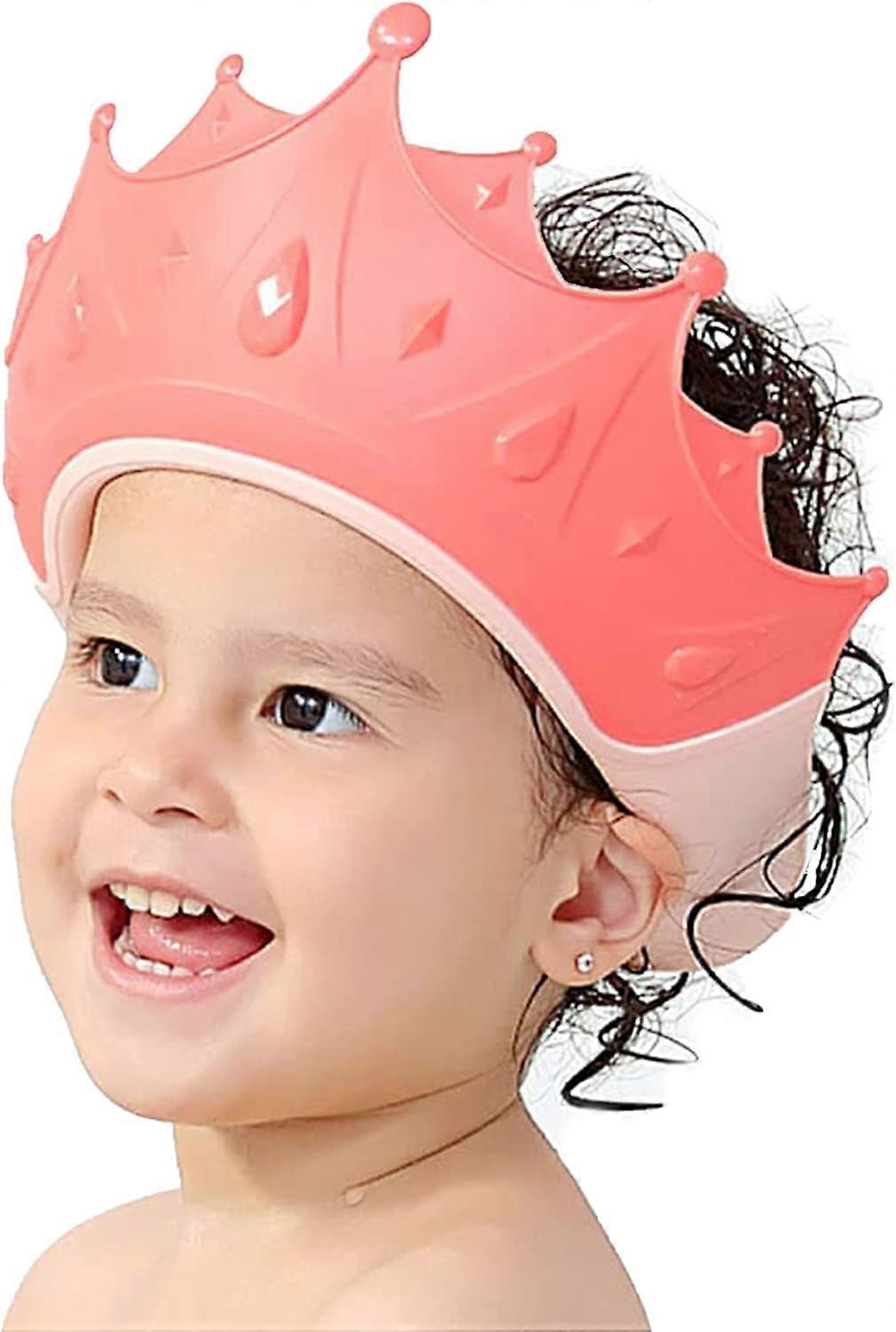 כובע מקלחת לתינוק כובע מקלחת לילדים מגן אמבטיה מתכוונן סיליקון לתינוק מגן עיניים ואוזניים עבור