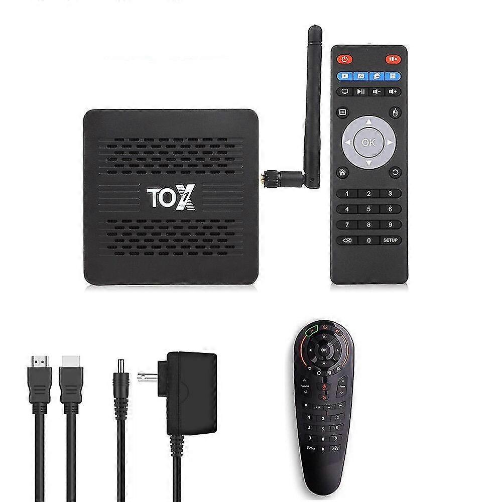 Tox 1 smart tv box android 9 4gb 32gb amlogic s905x3 wifi 1000m bt4k set top box media player support dolby atmos audio