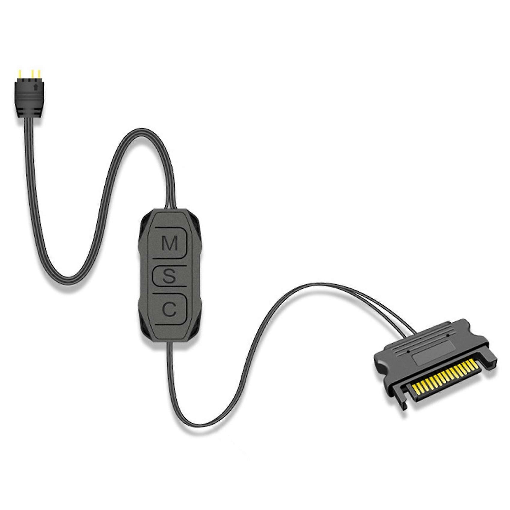 Controller Mate Manuell adresserbar RGB Controller Argb Led Controller Sata 15-pin til 3-pin Argb Led