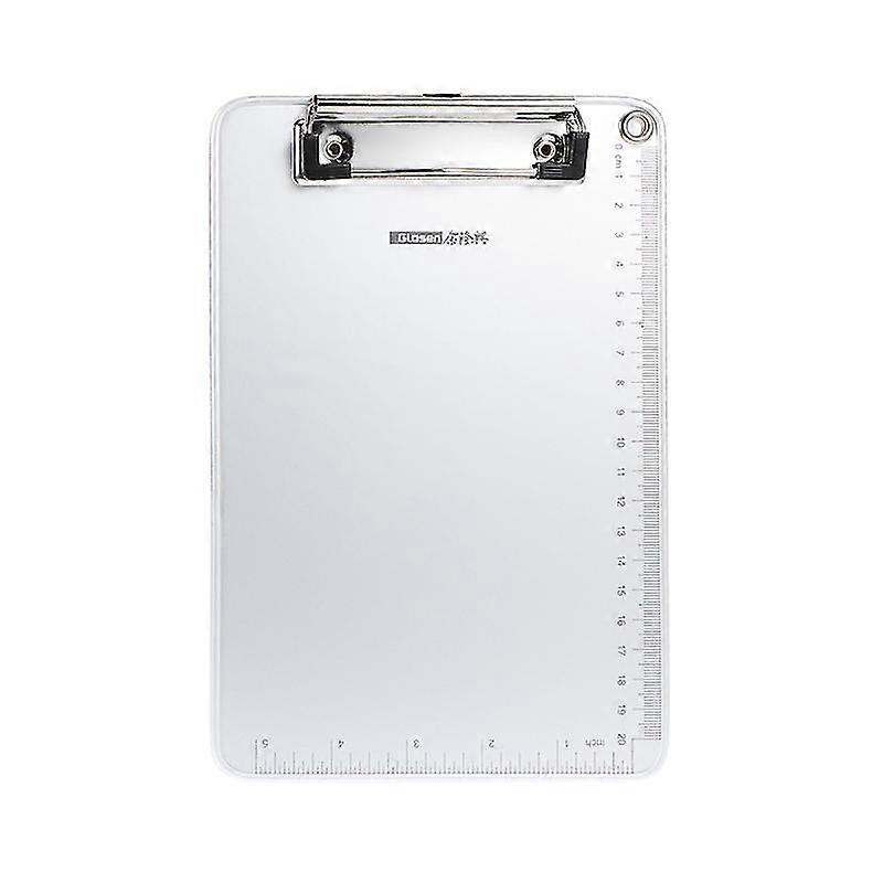 A5 Size Aluminum Alloy Board Clip Board Writing Board Folder Board For Daily Office School Use (Silver)