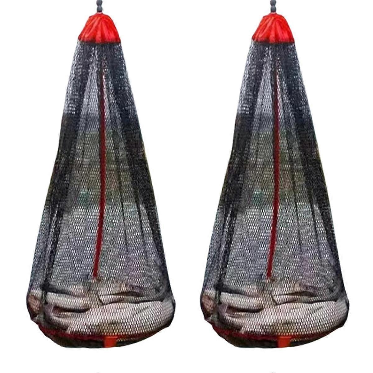 Foldable Fishing Net Bag, Thickened Fish Net, Small Mesh At Mouth, Flat Bottom Protective Storage 1