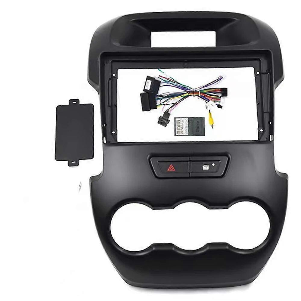 2 Din Telaio Auto per Ford Ranger 2011-2015 Autoradio Fascia Radio Player 9 Pollici Pannello Cruscotto Kit nero-Frame-canbus