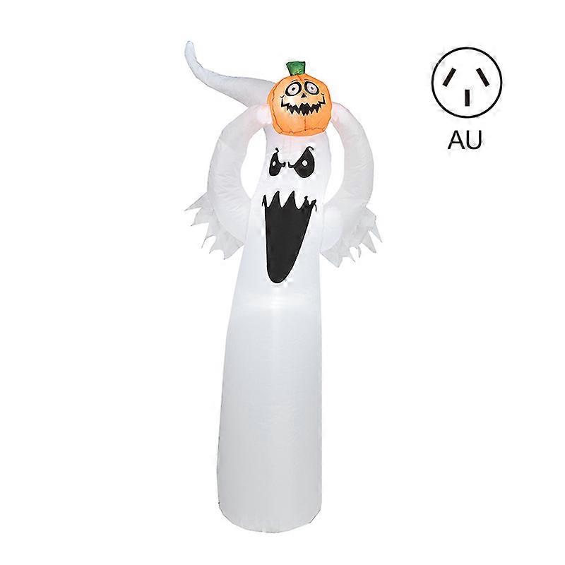 1.8m Halloween Inflatable Ghost with led Lights Blow Up Lighted Decorative Ornament for Yard Lawn Outdoor Indoor Decor