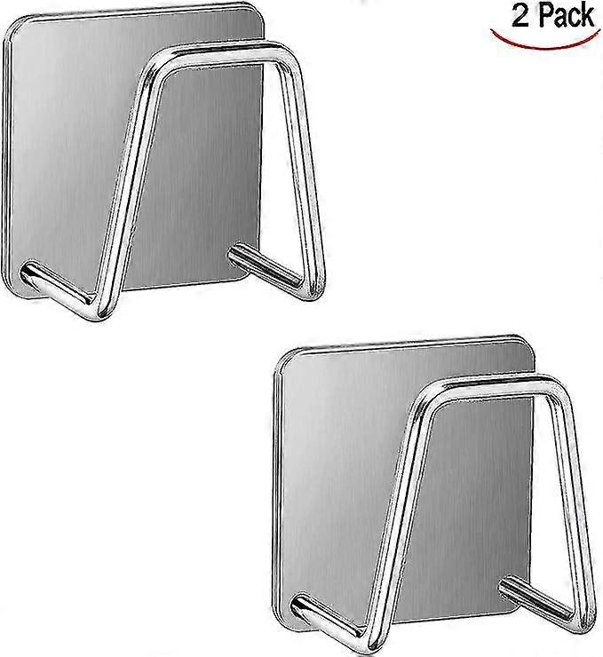 2 Pack Self Adhesive Kitchen Sink Sponge Hooks Self Adhesive