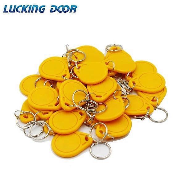 100pc/lot 13.56Mhz IC M1 Keyfob Tags Contrôle d’accès Clé Carte Token Attendance Management Keychain