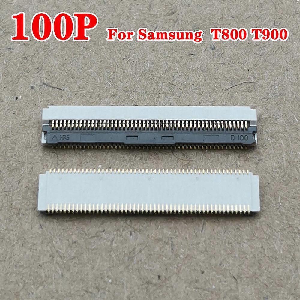 5pcs 100 Pin FFC FPC Connector For Samsung Tablet PC T800 T900 P660 Display Touch Base Flexible Flat Cable Connector 100P