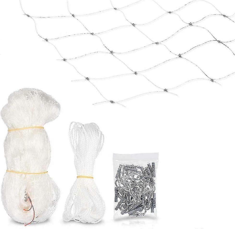 Cat Security Net - Transparent Protection Net For Balcony - Anti-leak File For Window And Terrace - Without Drilling(1 Pcs, White)