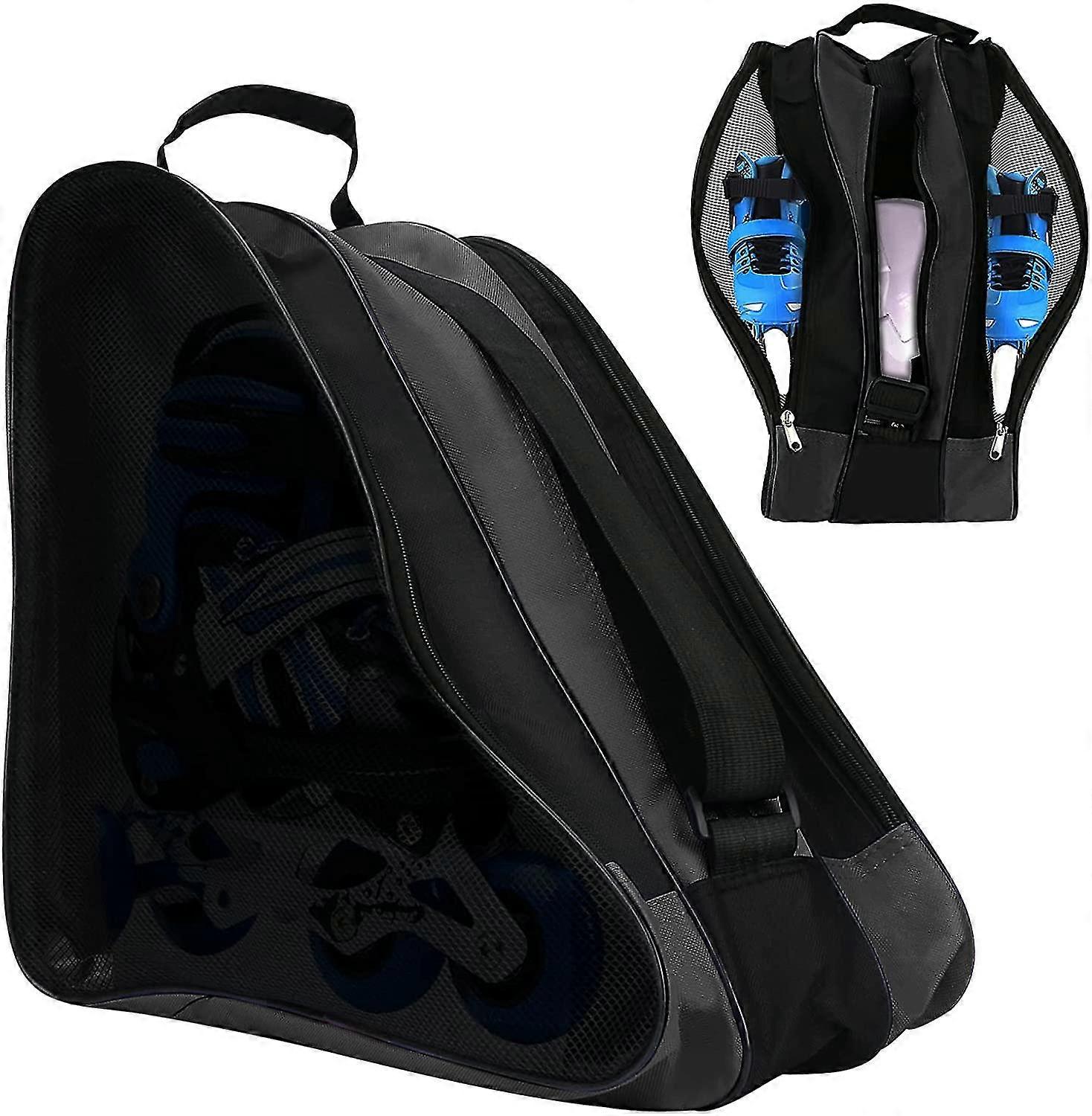 Roller Skate Bag, Breathable Ice/ Inline/ Roller Skate Carry Bag, Shoulder And Top Handle Oxford Tote Roller Skating Bag, Thickened Roller Storage Bag