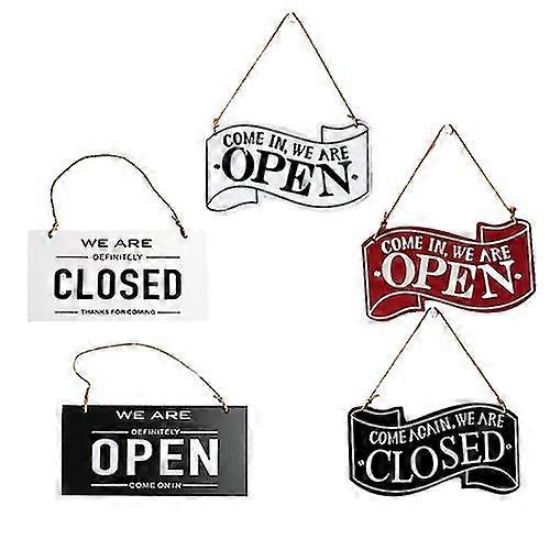 Wooden Double Sided Store Open And Closed Signs For Store Business Or Home