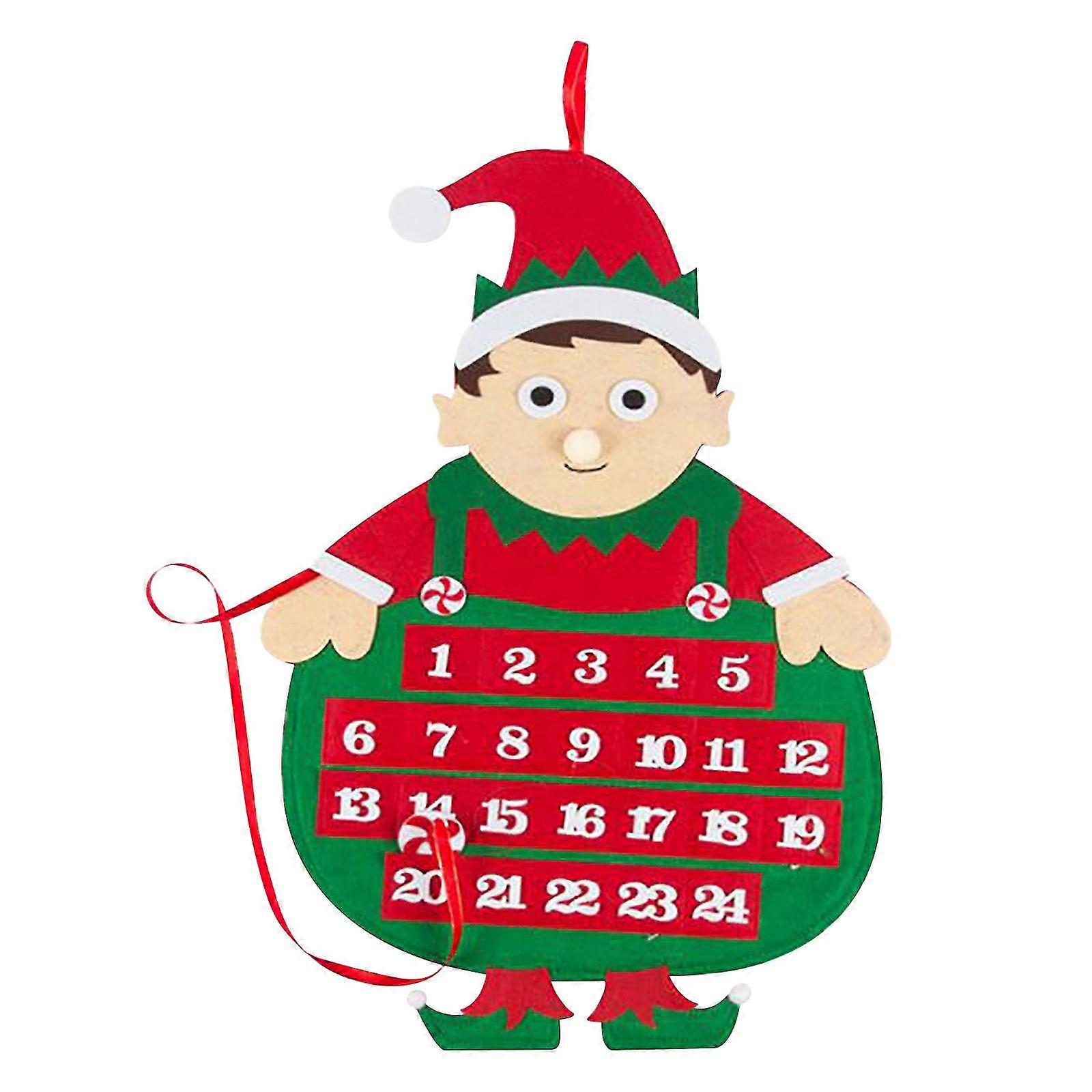 ファッショナブルなクリスマスカウントダウンカレンダーペンダント漫画の装飾ペンダント