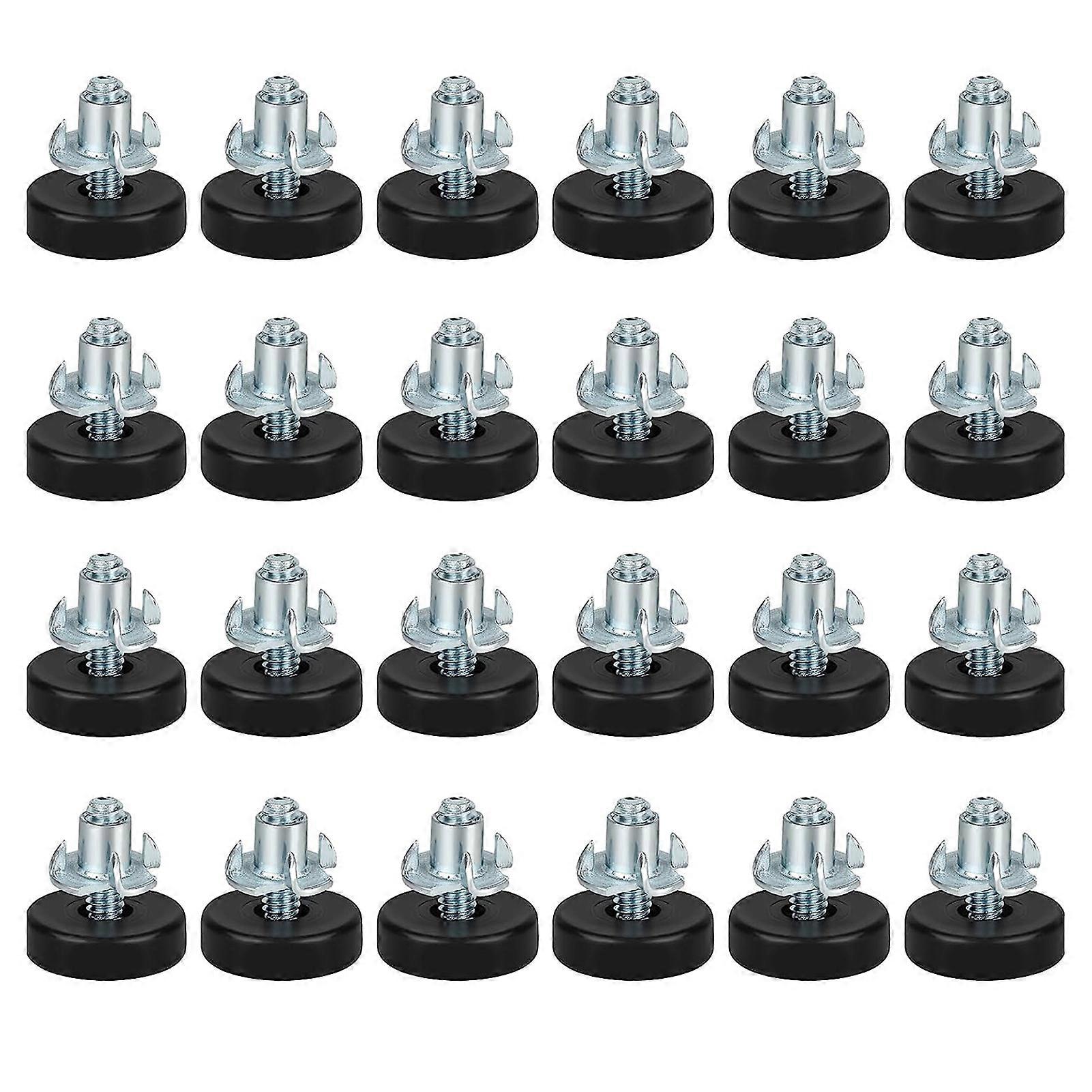 24Pcs Thread Furniture Feet Levelers Rustproof Corrosion Resistant Easy Installation Furniture Glide Leveling Feet Kit KAESI