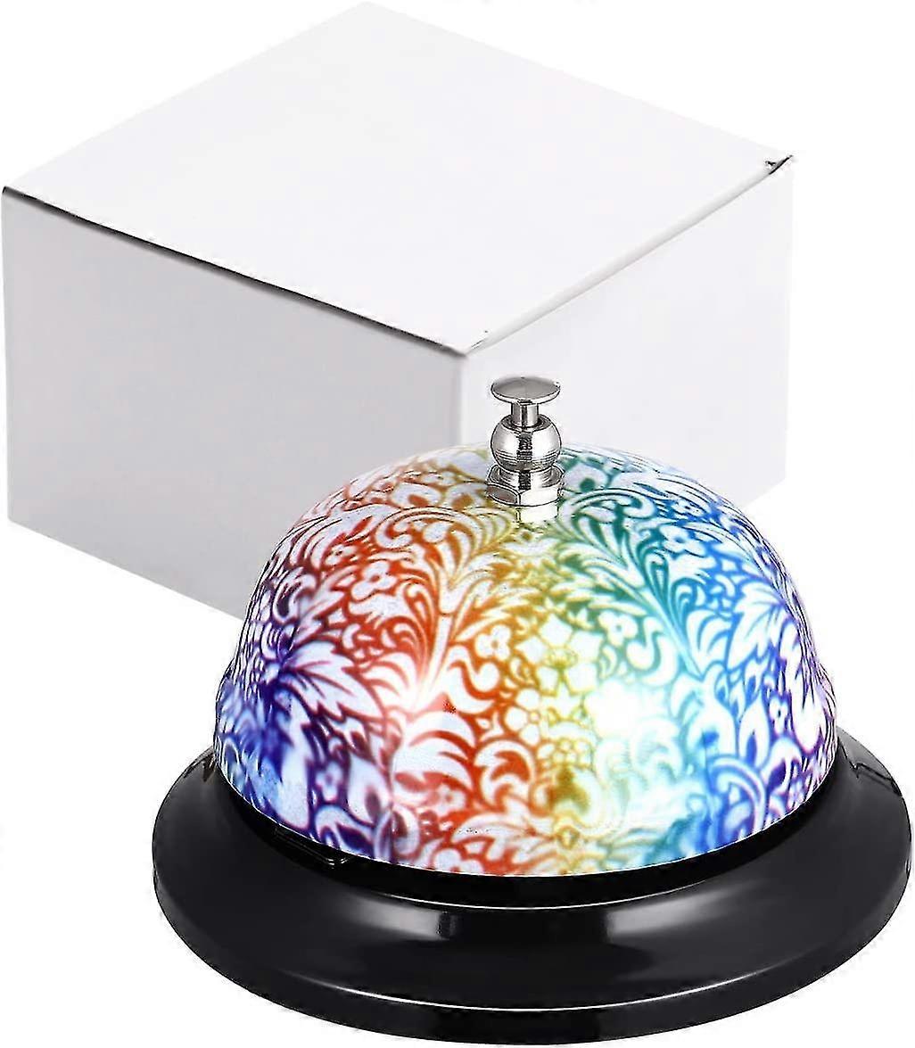 Customer Service Bell Desk Bell Service Bell For Hotels Schools Restaurants Reception Areas Colorful) (1pc)