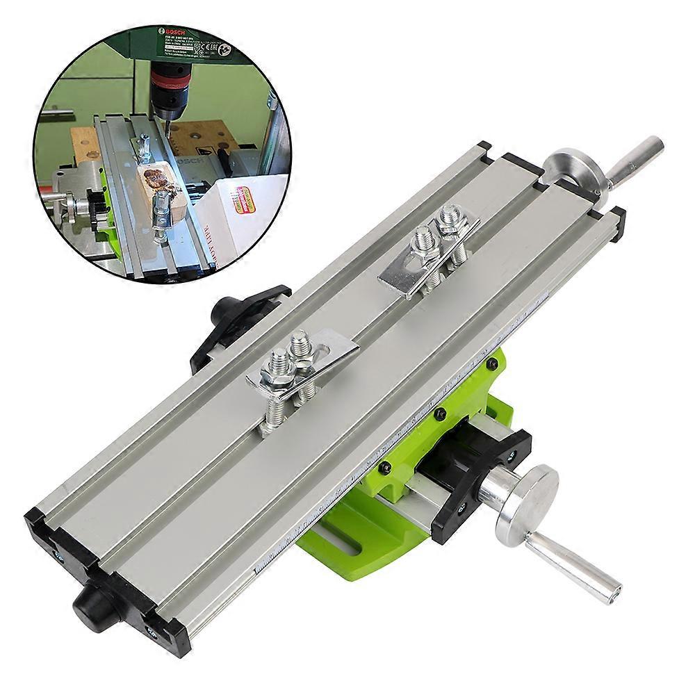 Adjustable X-Y Axis Working Table Cross Slide Table Drill Vise Fixture Multifunction Mini Precision Milling Machine Worktable