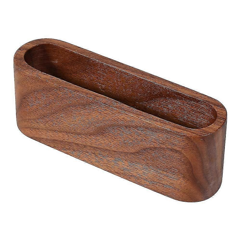 Creative Wooden Business Card Holder Stand Desktop Countertop Name Card