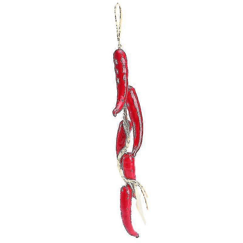 Artificial Lifelike Red Chilli Strings Hanging Fake Fruit Vegetable Hanging Decoration