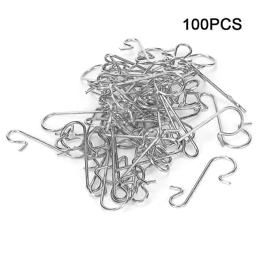 Wenyi 100pcs Multi Purpose Metal S Shape Hooks Christmas Tree Holder Decoration Accessory