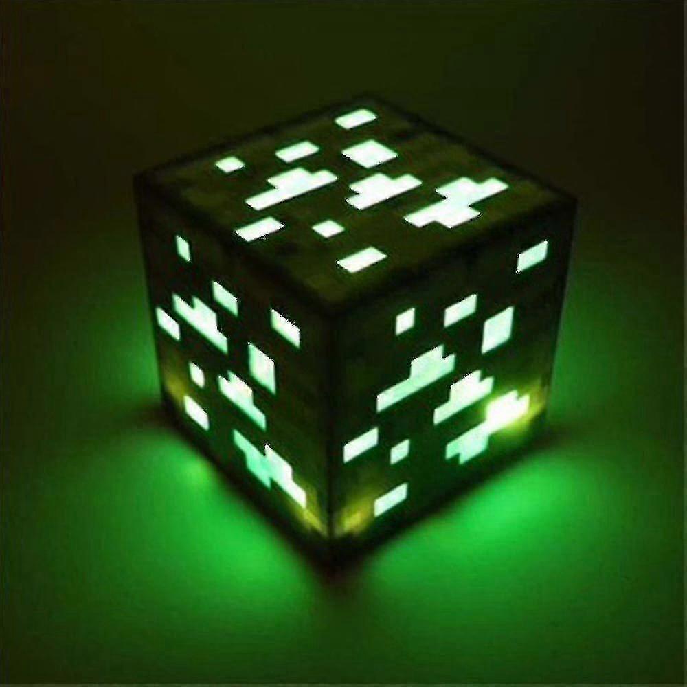 Game Miner Night Light Toy Rechargeable Flashlight Square Table Lamp
