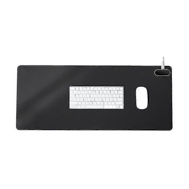 Large Size Leather Waterproof Heating Table Mat Heated Mouse Pad For Working Hands Warmer