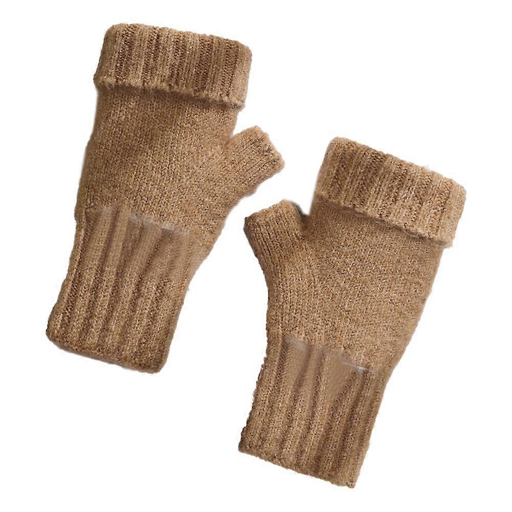 Merino Open-Fingered Knitted Gloves - Warm and Stylish