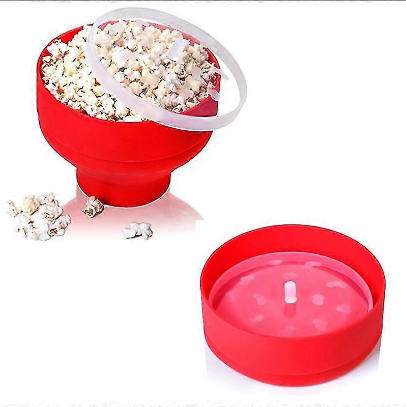 Silicone Microwave Popcorn Popper Maker Collapsible Container Home Kitchen