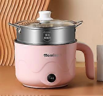Rose Mini Multi-Function Elektrisk Riskoker Non-stick Varmepanne Kokekar Dobbeltlags dampbåt